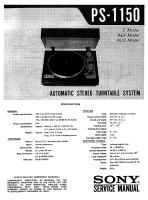 Sony PS-1150 - Service Manual